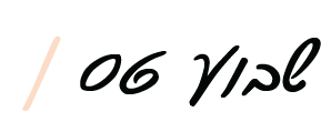 שבוע 6